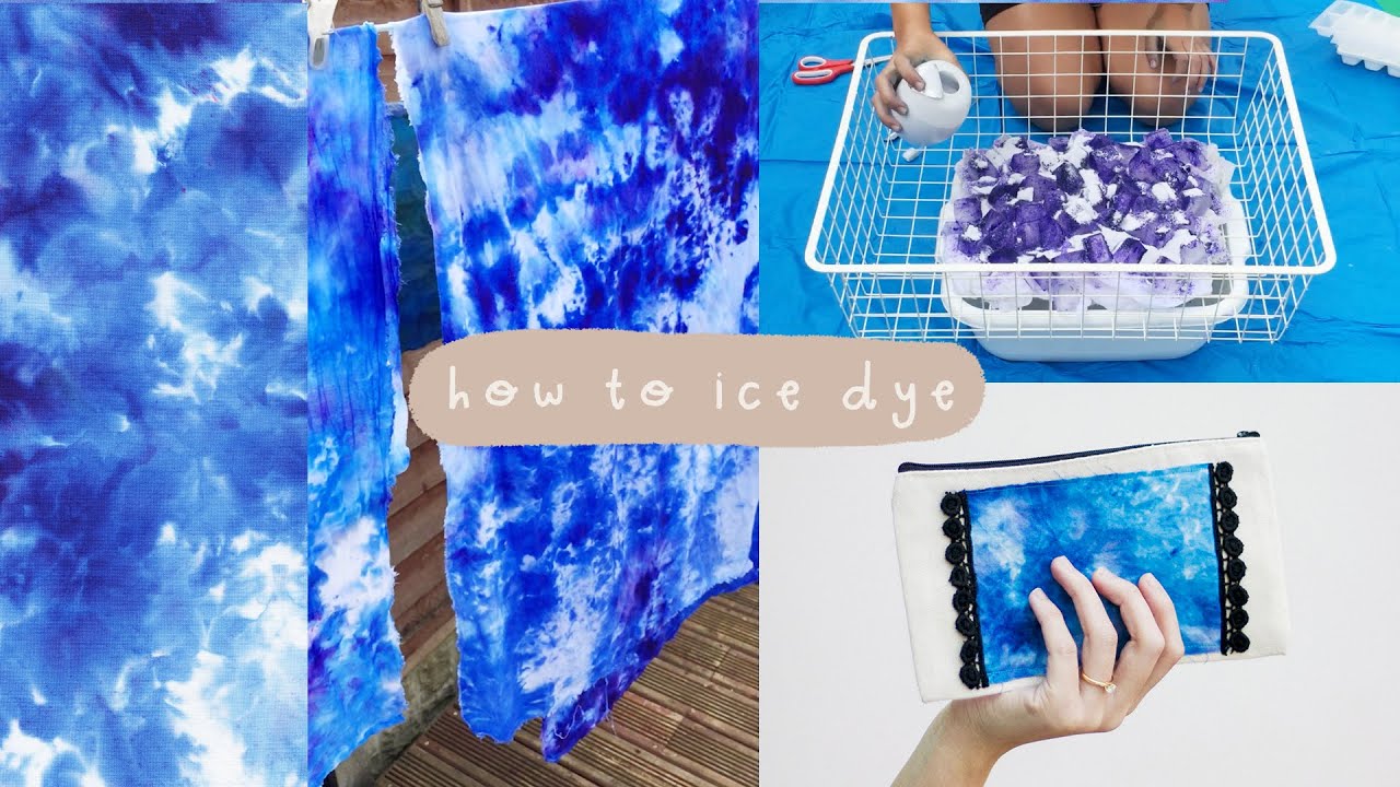 How To Ice Dye using Dylon Fabric Dye - DIY Tie Dye Tutorial