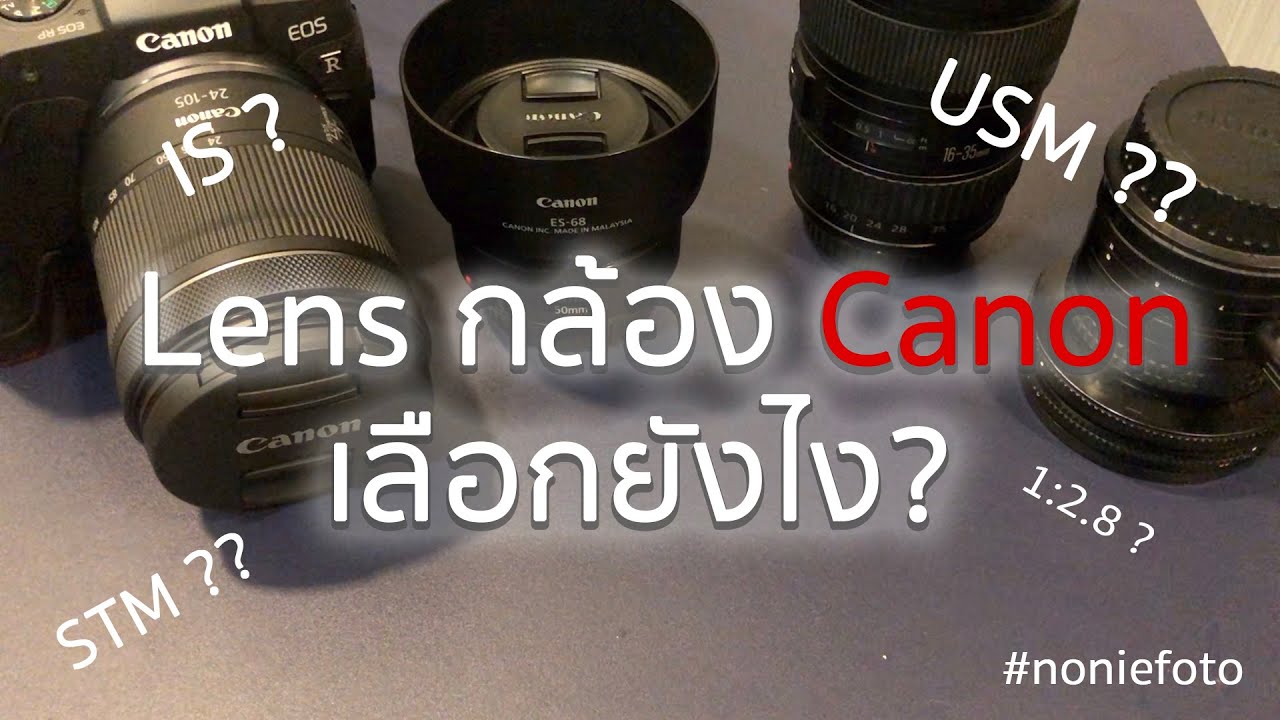 นนมาบอก EP.02 | สัญลักษณ์ต่างๆบนเลนส์ Canon คืออะไร? มือใหม่ควรรู้ก่อนซื้อเลนส์เพิ่ม