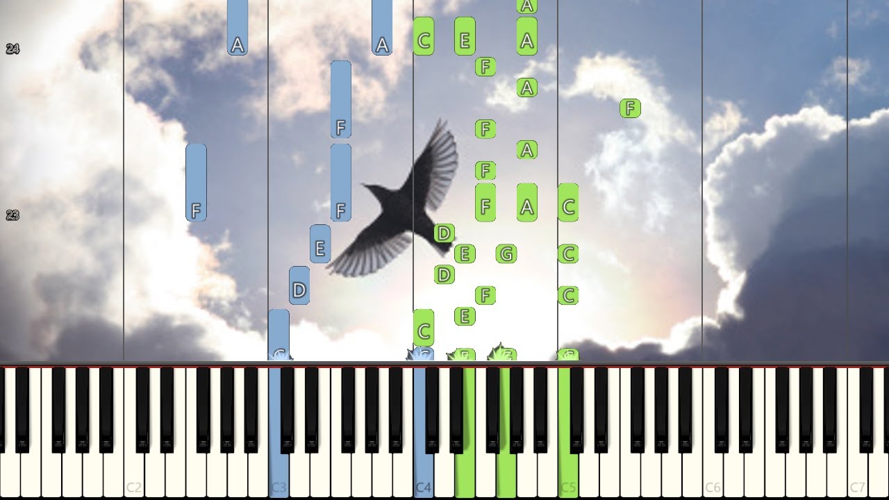 Heaven on a Bird - Bryan Scary & the Shredding Tears (Piano Tutorial) [Synthesia]