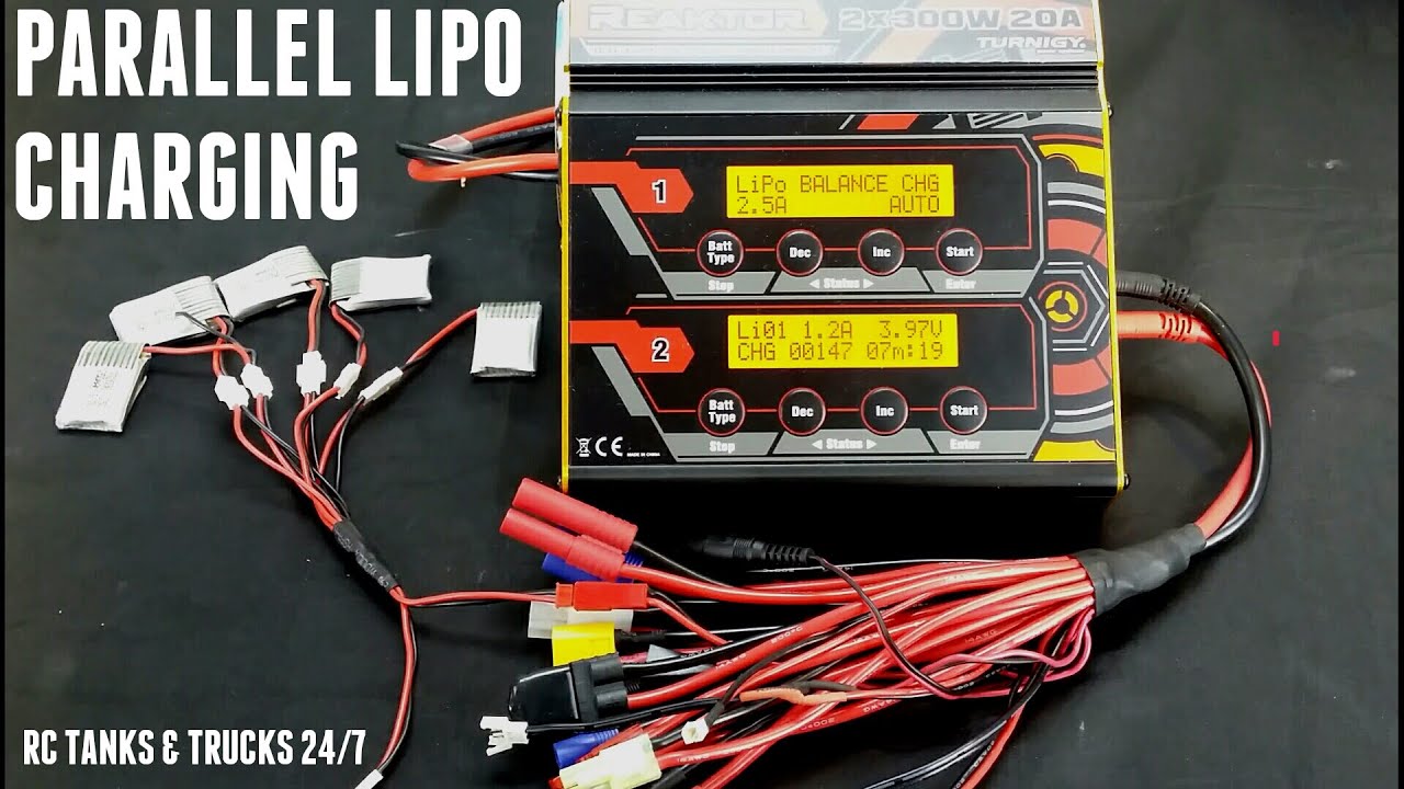 How To PARALLEL CHARGE Multiple LIPO BATTERIES