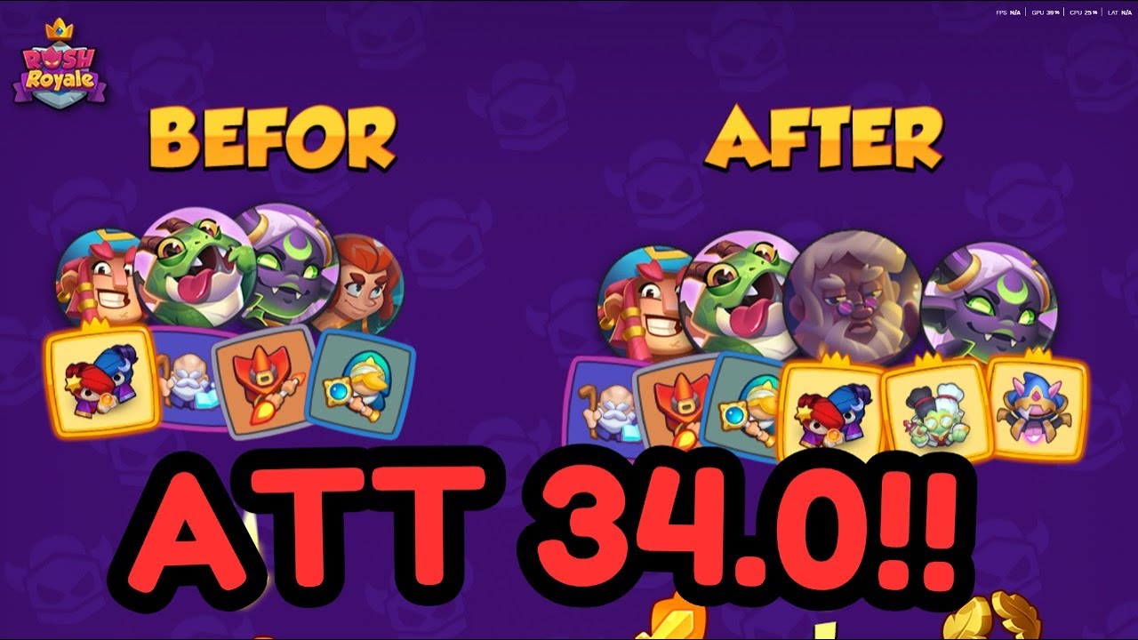 RUSH ROYALE - ADEUS DANO CRITICO E ITENS!! ATT GIGANTE!!