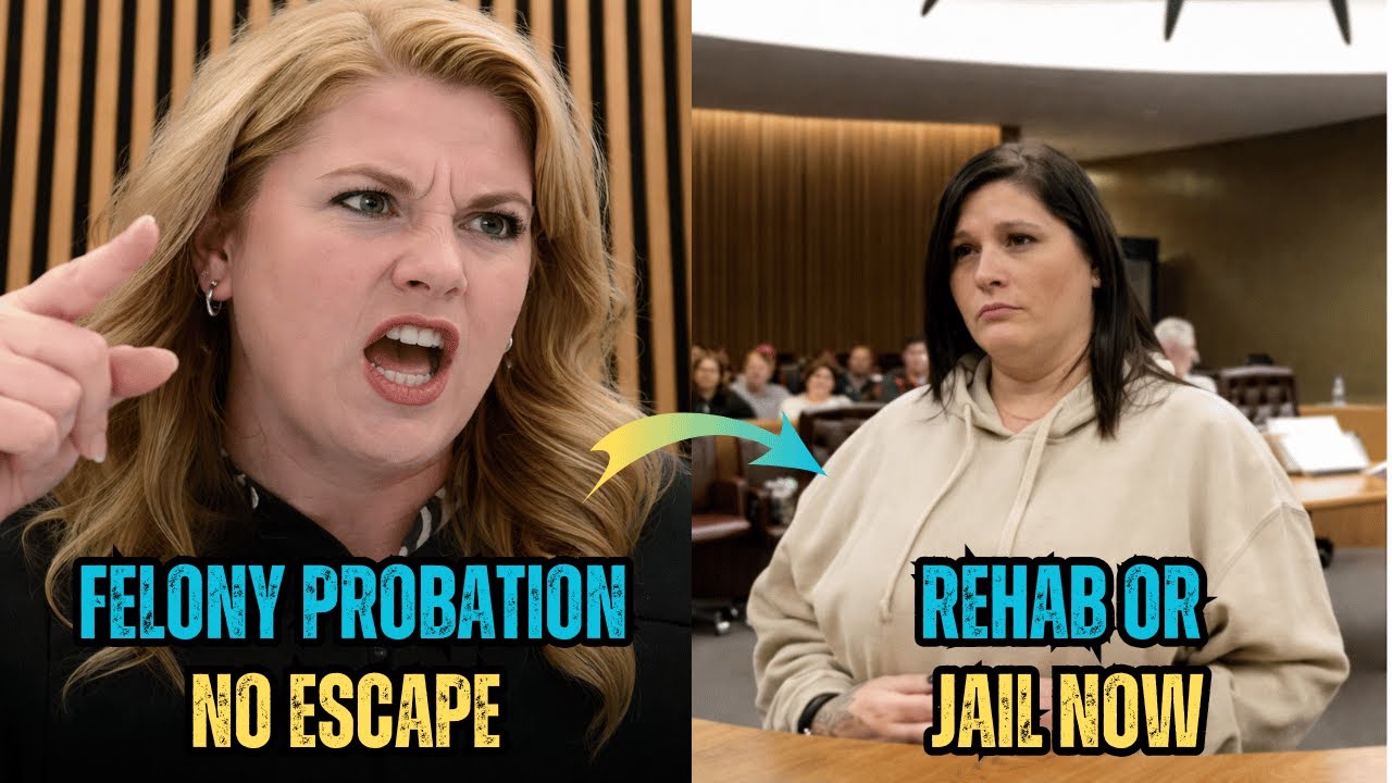 She Thinks She Escaped Felony — Judge West Hits Hard With Probation and Rehab Orders