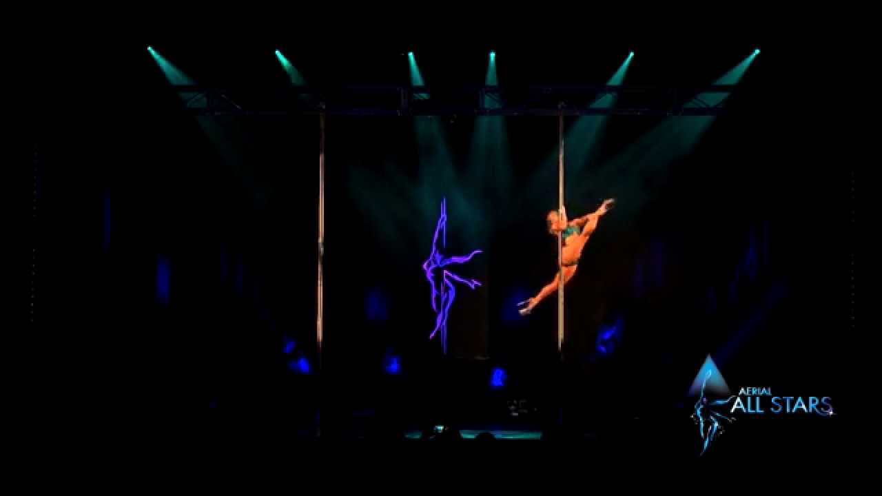 LOU LANDERS - Pole Art competition performance at Aerial All Stars 2015