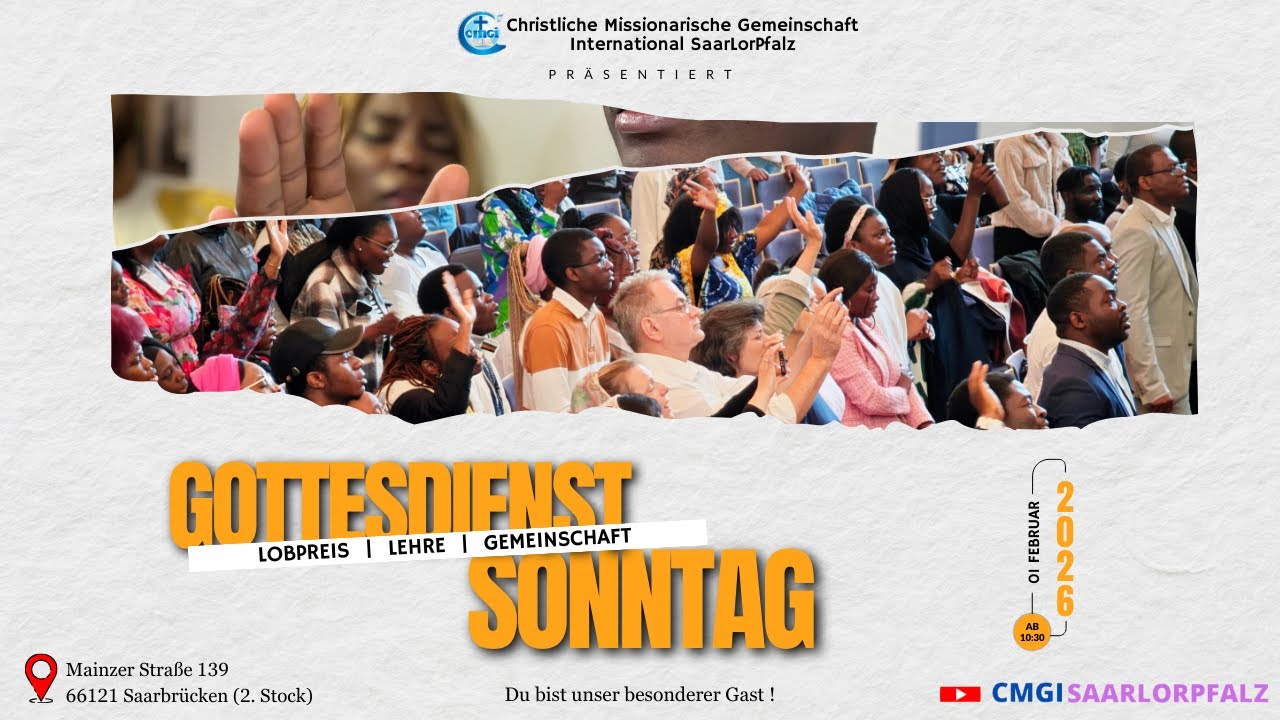 GOTTESDIENST: Auserlesen und berufen, um Frucht zu bringen / Choisis et établis pour porter du fruit