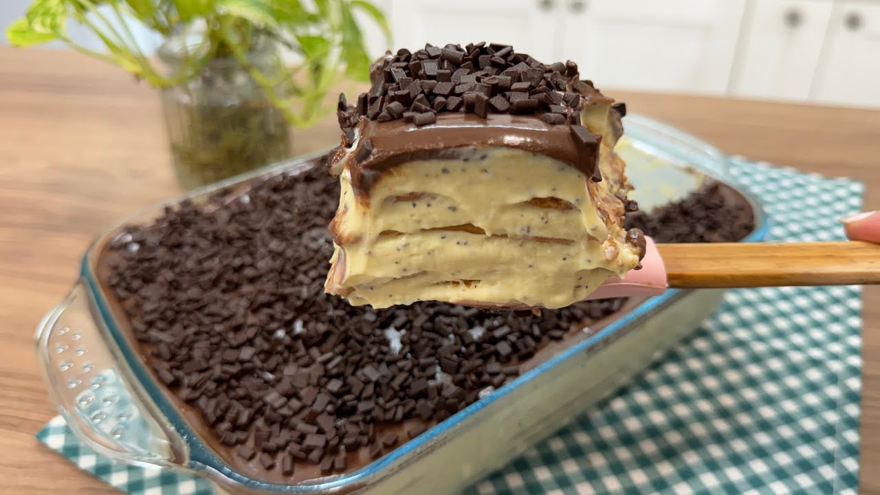 Pavê de Maracujá com Chocolate