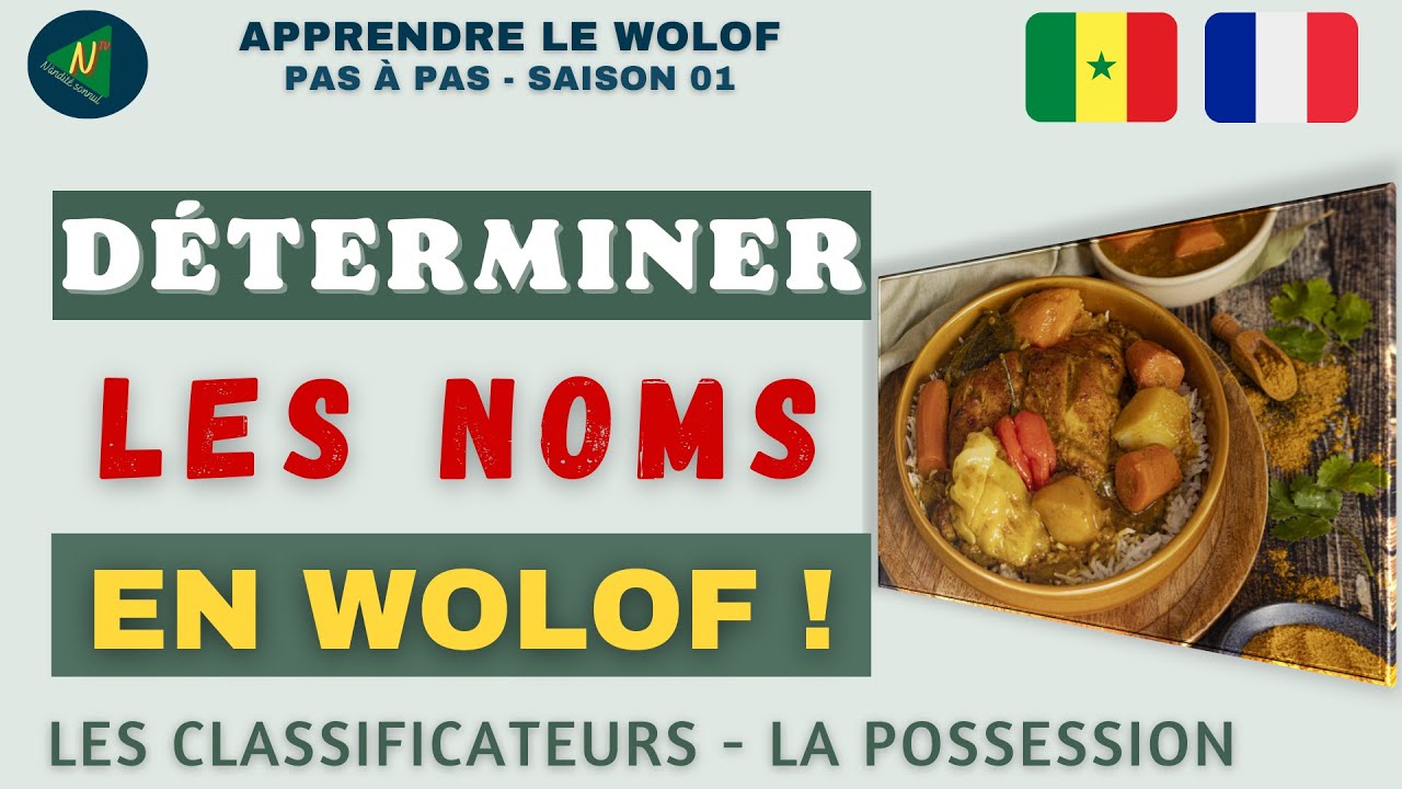 APPRENDRE LE WOLOF : Autour du Nom - Classificateurs, Défini proche, Indéfini, Possessif | AWPAP S01