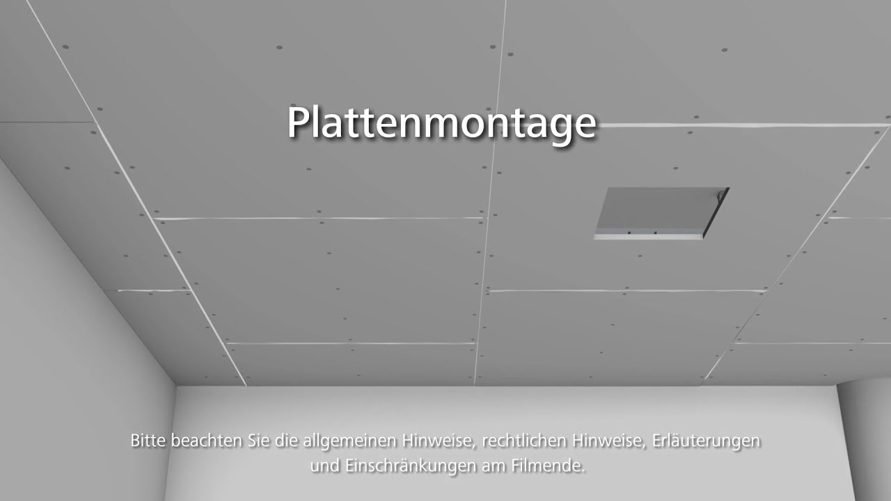 Akustikdecke StoSilent Distance – #03 Plattenmontage