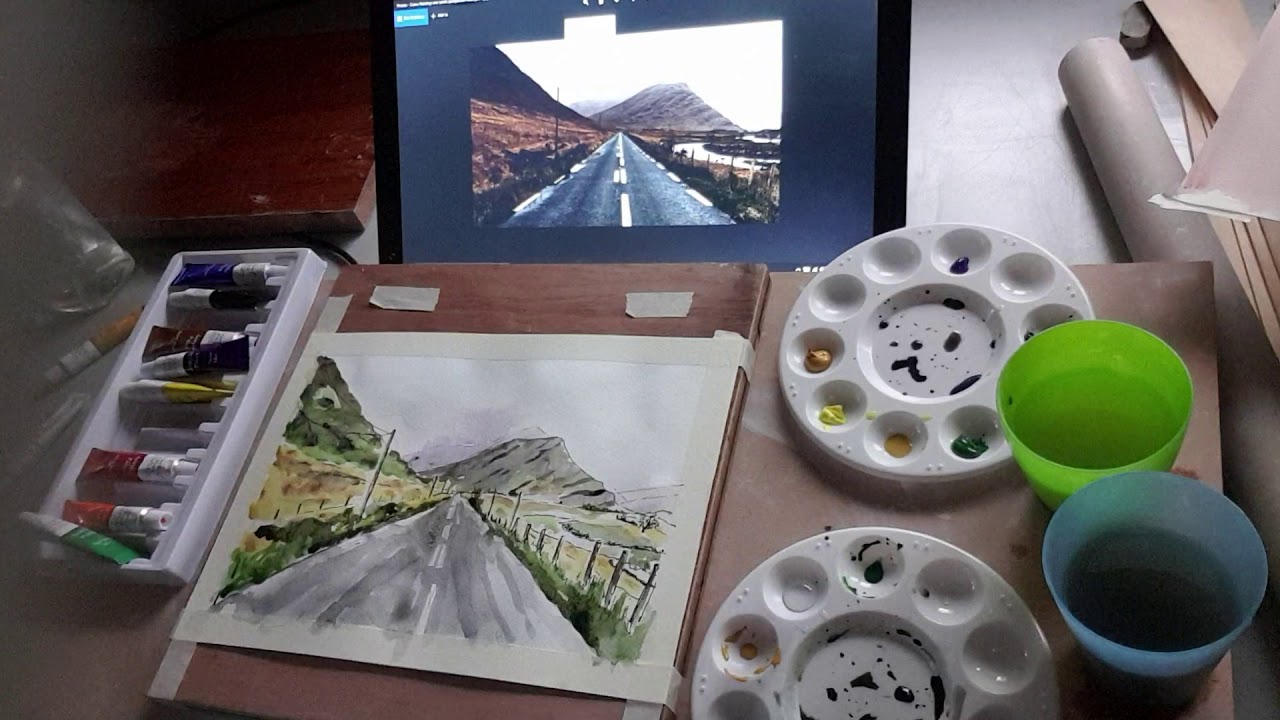 Artlift week 8. Bourton  part 2b of one point perspective.