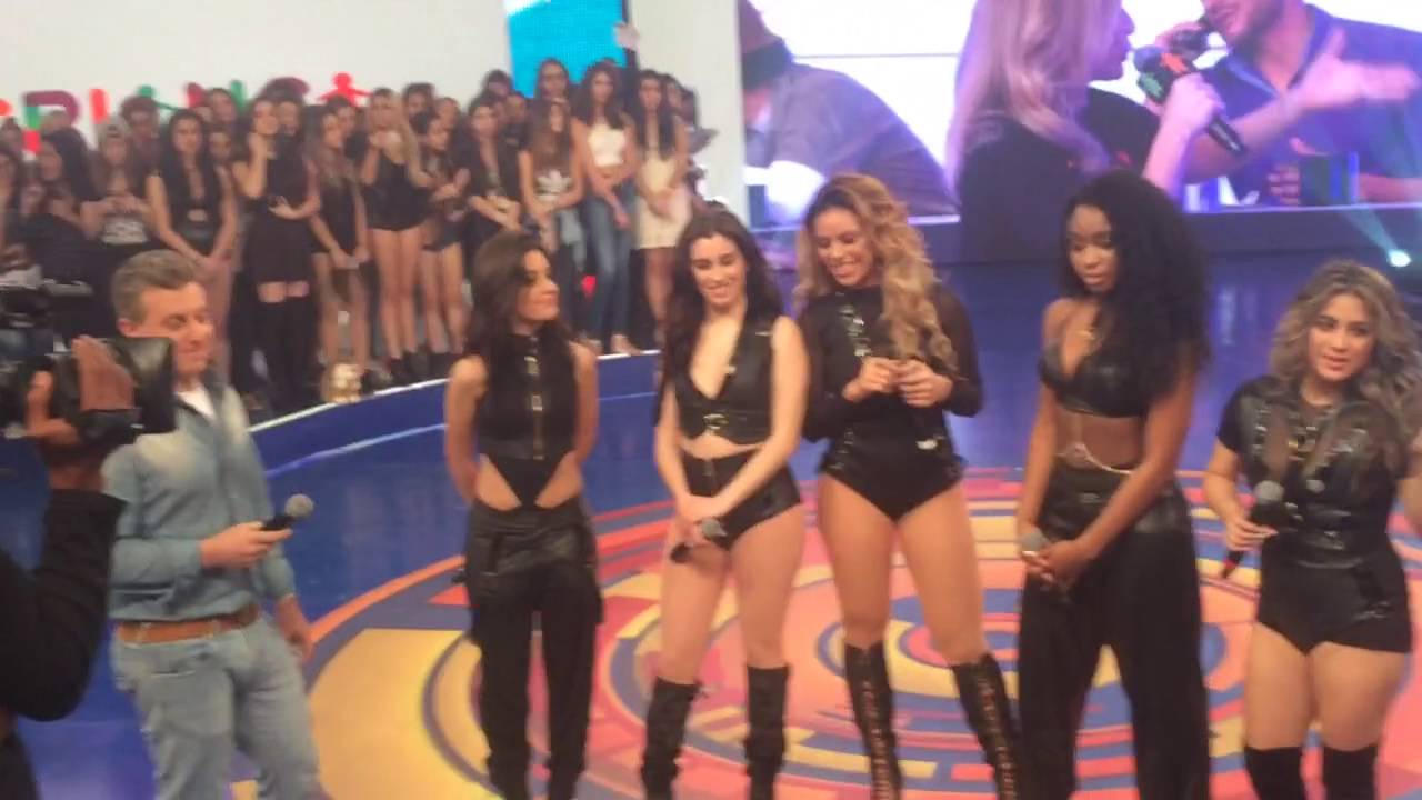 Fifth Harmony behind the cameras at Caldeirão do Huck