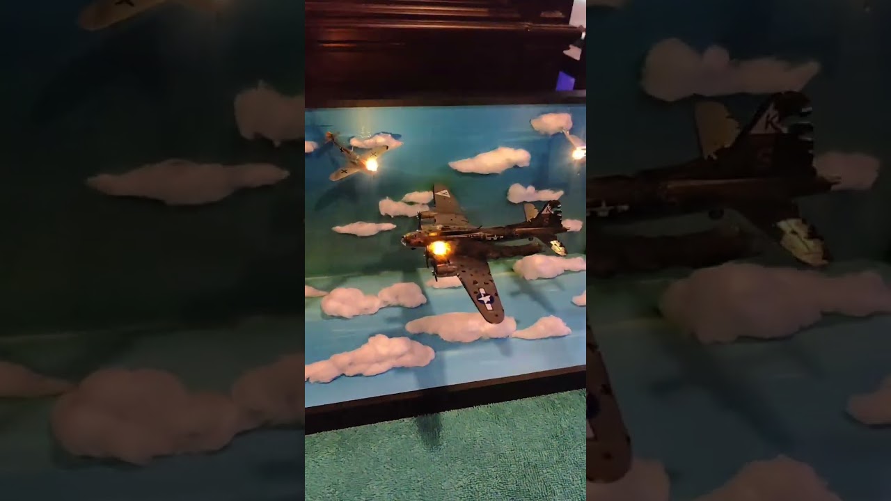 a tribute to the Boeing B-17 "Ye Olde Pub" flying over Germany...
