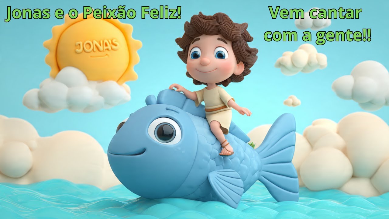 Musica Infantil  - Jonas e o Peixão Feliz!! Vem cantar com a gente!!