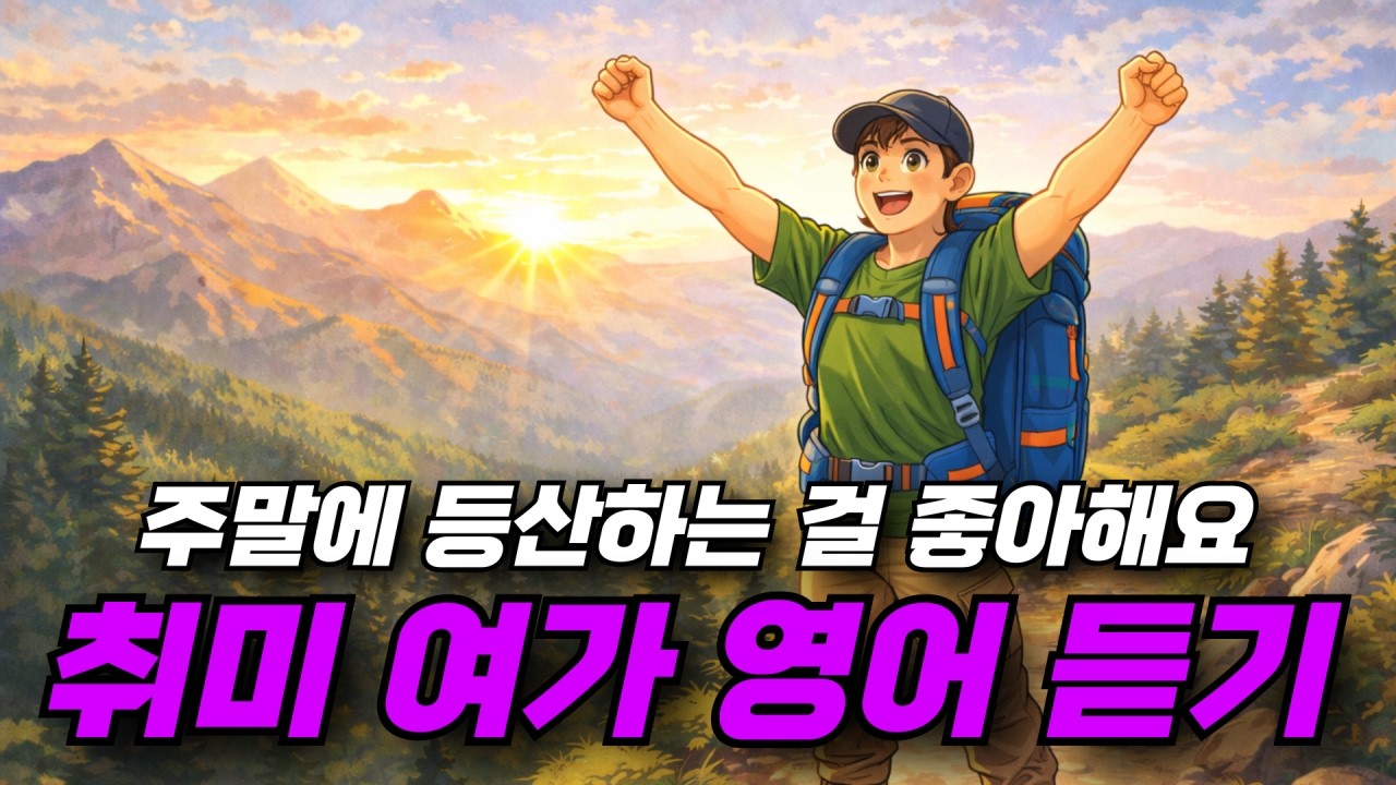 취미 여가 영어 듣기 - 주말에 등산하는 걸 좋아해요 🌄🥾💪