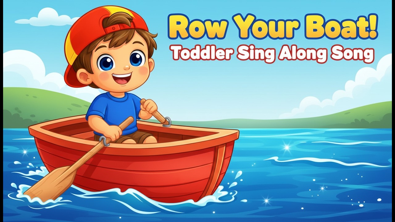 Row Row Row Your Boat 🚣 Toddler Sing Along with Leo | Classic Nursery Rhyme
