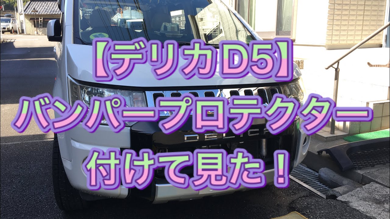 【デリカD5】デリカD5にバンパープロテクター付けて見た！