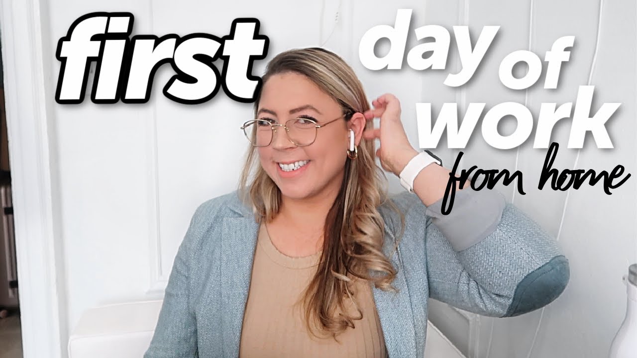 MY FIRST DAY OF WORK! Starting a 9-5 Working from home in NYC