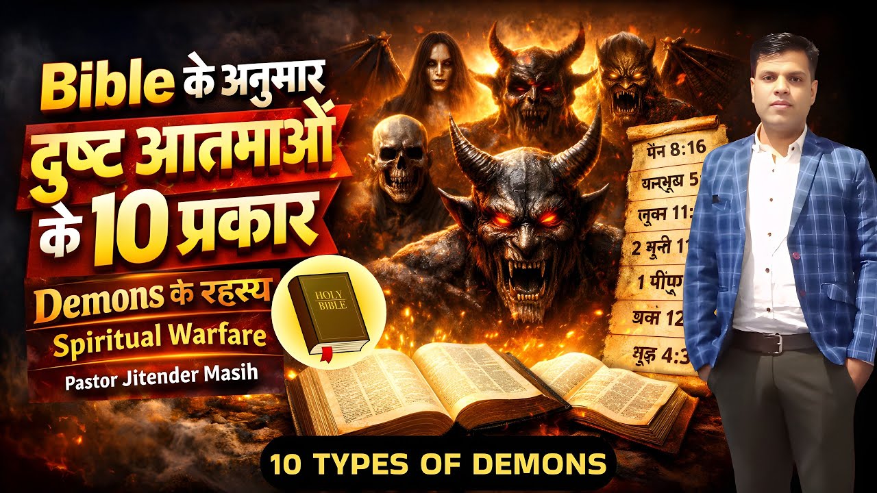 Bible के अनुसार दुष्ट आत्माओं के 10 प्रकार | Demons के रहस्य | Spiritual Warfare | Ps Jitender Masih