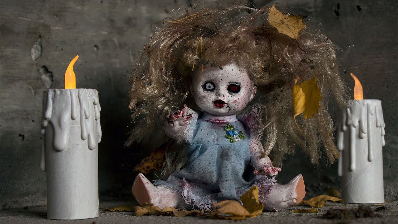 DIY - Halloween crafts - zombie doll & candle
