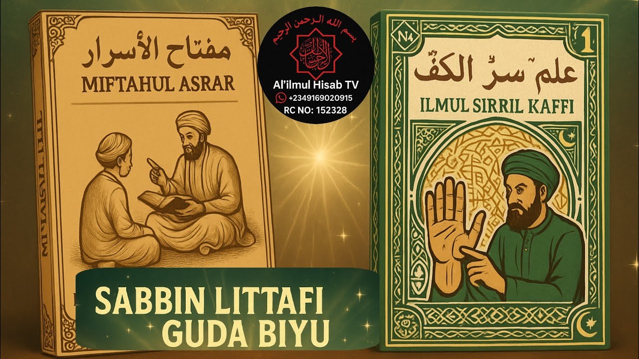 Littafan MIFTAHUL ASRAR da ILMUL SIRRIL KAFFI wanda na rubuta.