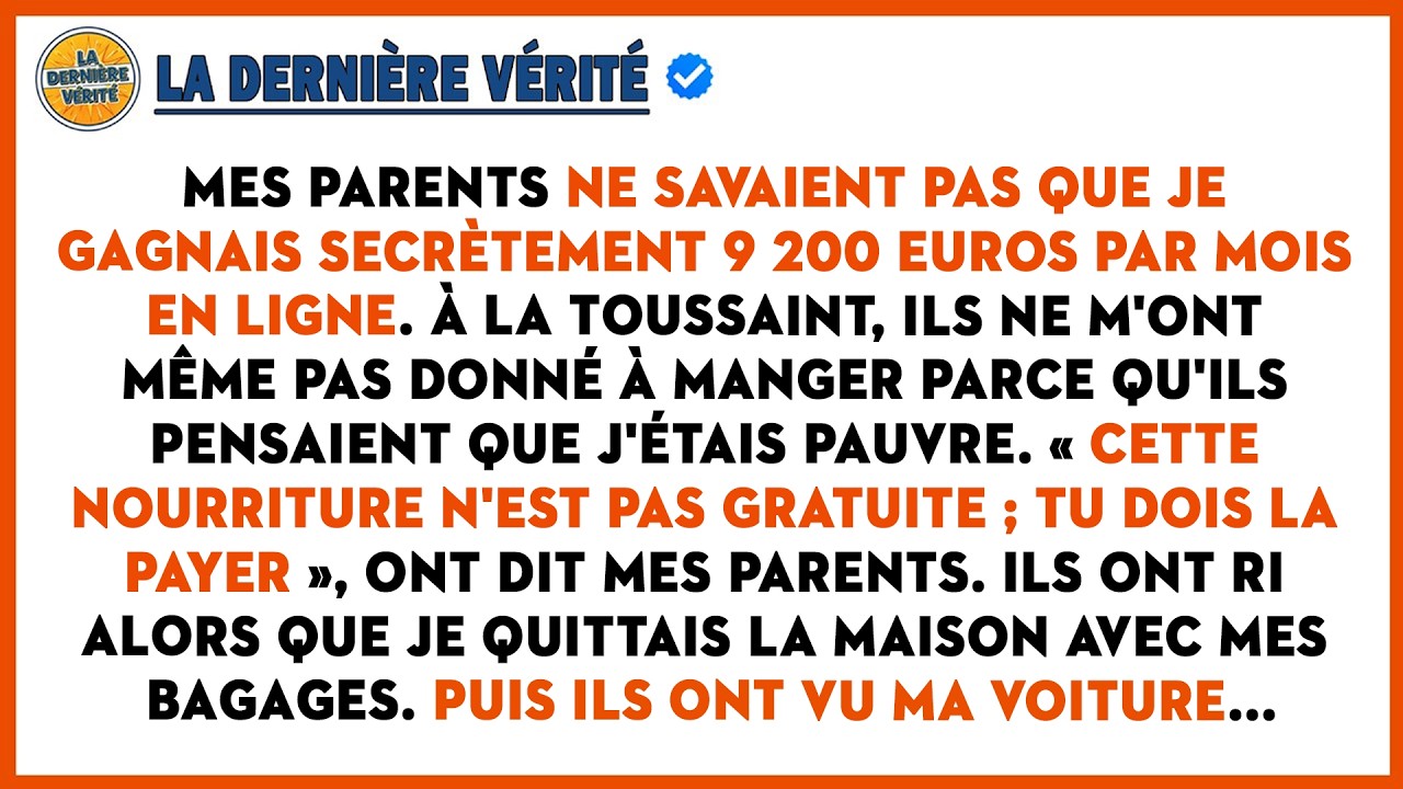 Mes Parents M'ont Rejetée à la Toussaint, Ignorant que J'Étais Déjà Riche Jusqu'à ce Qu'ils Voient..