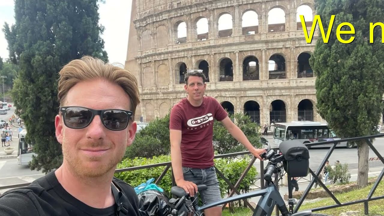 Fietsreis Rome Stefan en Stephan