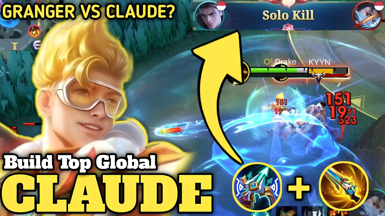 CLAUDE KU BANTAI HABIS GRANGER TANPA PERLAWANAN?? INI RAHASIA LANING PHASE MELAWAN GRANGER - MLBB