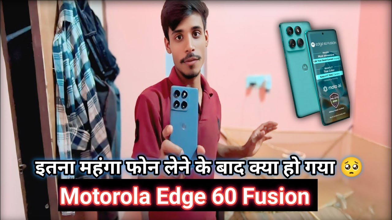 Motorola Edge 60 Fusion unboxing & Fast Look ⚡ All Curved Screen , Dimensity 7400, IP69 @ $ 24,999*!
