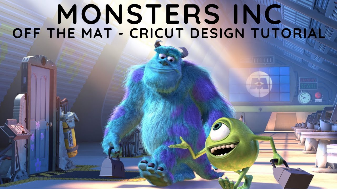 Cricut Design Space Tutorial:  Off the Mat / Larger than Mat Mike From Monsters Inc 16.5 inches