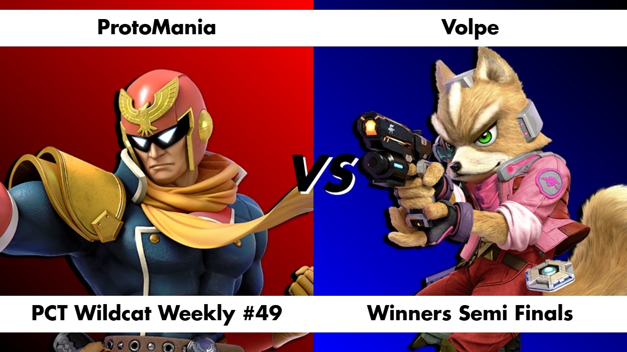 PCT Wildcat Weekly #49 WSF ProtoMania (Captain Falcon) vs Volpe (Fox)