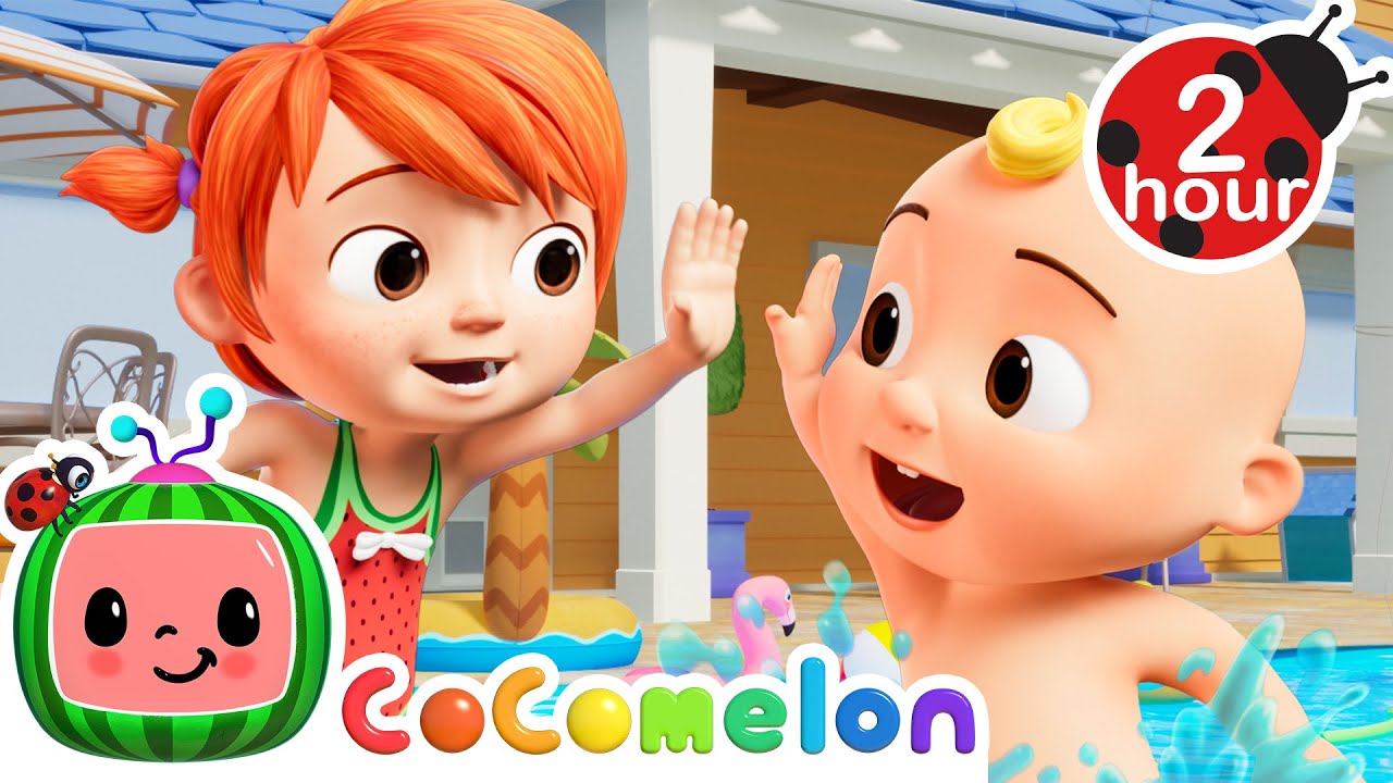 Backyard Water Park Adventure! | Cocomelon Songs and Nursery Rhymes | Moonbug Kids - Fun Zone