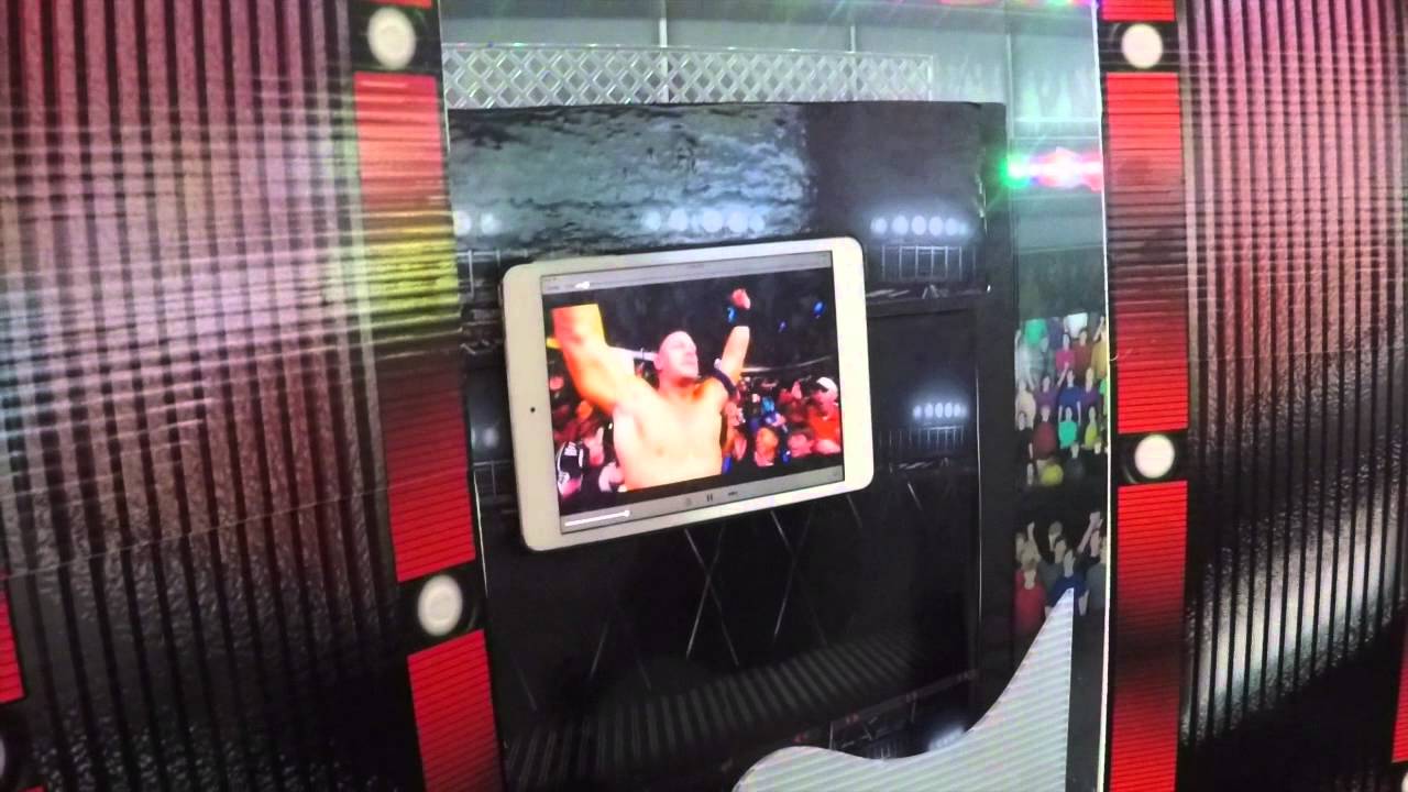 WWE Toys- Extreme-Sets Pop up Arena Review with custom lights Entrance update!!