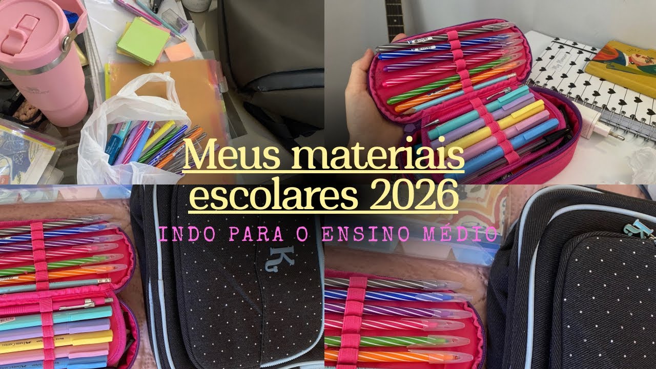 Meu materiais escolares 2026-para o ensino médio 