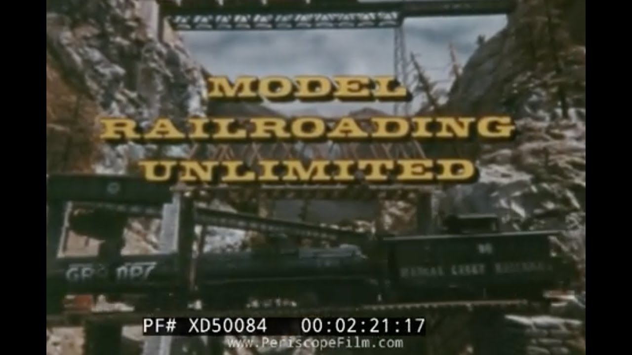 &ldquo;MODEL RAILROADING UNLIMITED&rdquo; 1970s SCALE MODEL TRAINS PROMO FILM  WARD KIMBALL    HO SCALE XD50084