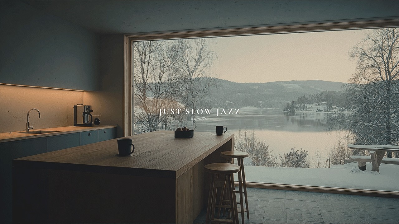 Lakeside Dining: Morning Stillness and a Cup of Coffee | Winter Morning Playlist