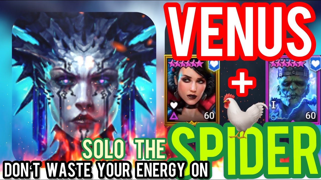 👑 Venus & Miscreated Monster 👑 Save your ENERGY⚡️➡️ Level Food 🐓on Spider 🕸| RAID Shadow Legends