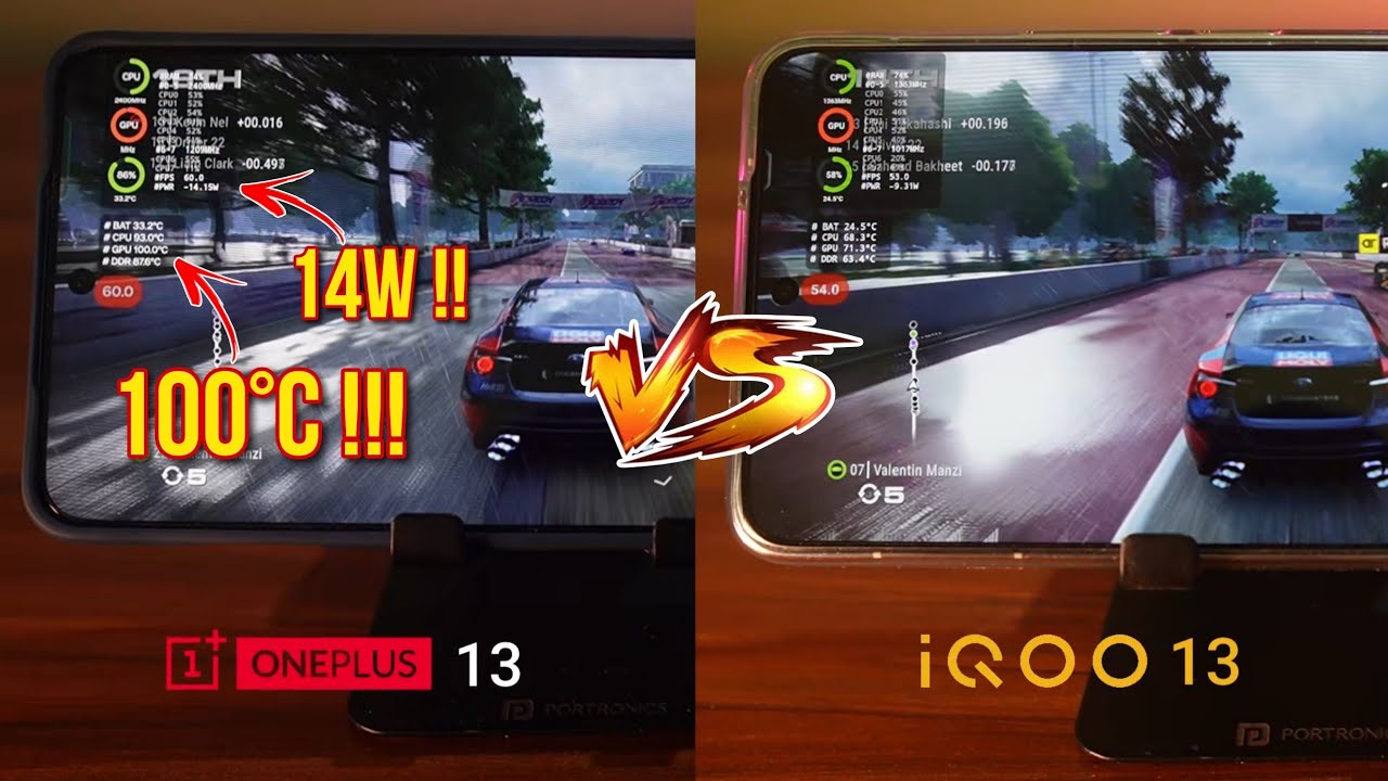 iQOO 13 vs OnePlus 13 Gaming Comparison 🔥 30 mins GPU Thermal Throttling Test - Shocking Results!! 🤯