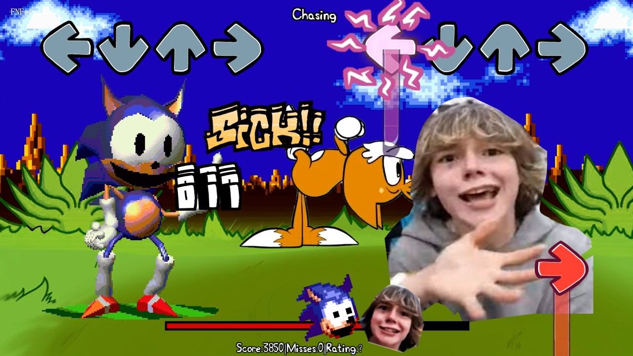 Мем FNF 67 против Sonic.exe. Все поют Chasing | Песня FNF 67, мем Phonk, ремикс - Friday Night Fu...