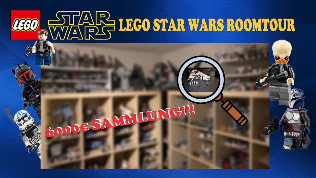 Ich zeige euch meine 6000&euro; Lego Star Wars SAMMLUNG!!! - ROOMTOUR