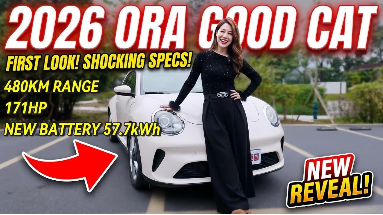 ORA Good Cat 2026 Update: 57 7kWh LFP Battery, 171hp GT & Real World Range!