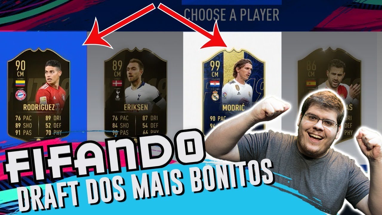 ENFRENTEI LOUCOS NO DRAFT DOS MAIS BONITOS - FIFA 19 - FIFANDO