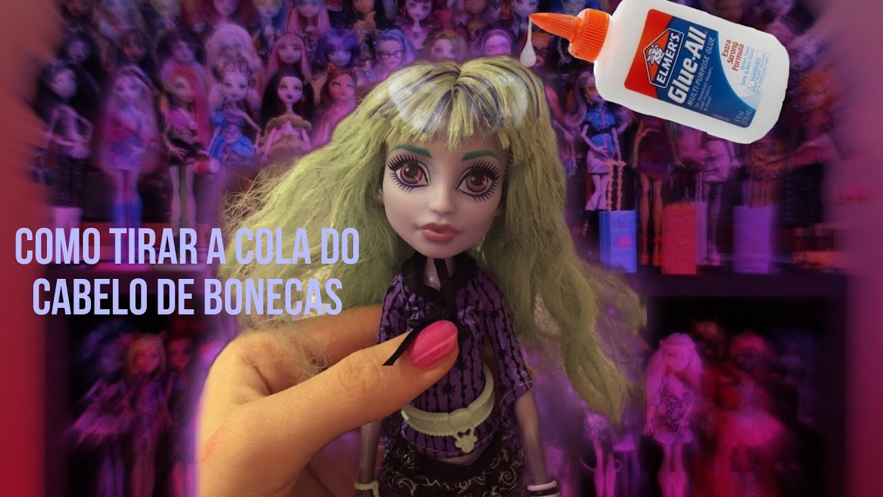 COMO TIRAR COLA DO CABELO DE BONECA 🫧 | fairy plastic