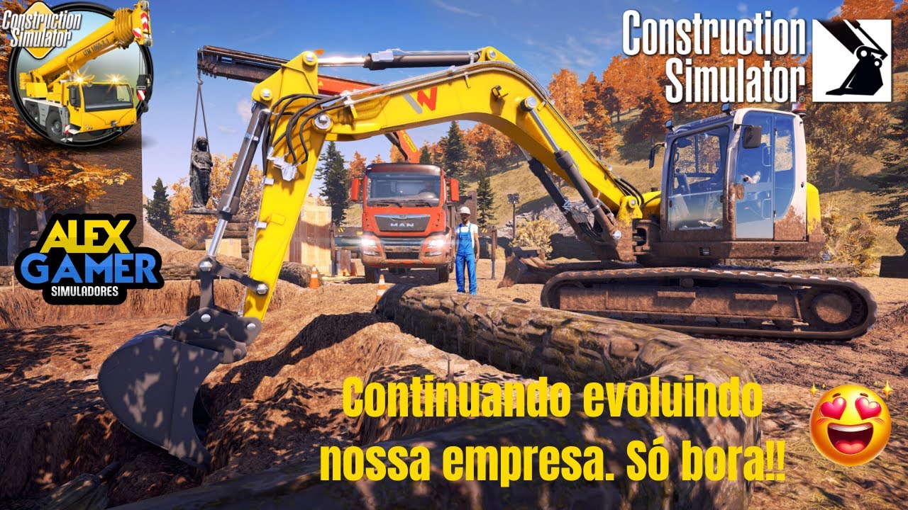 CONSTRUCTION SIMULATOR CONTINUANDO EVOLUINDO NOSSA EMPRESA. SÓ BORA!! #shorts #construçãocivil