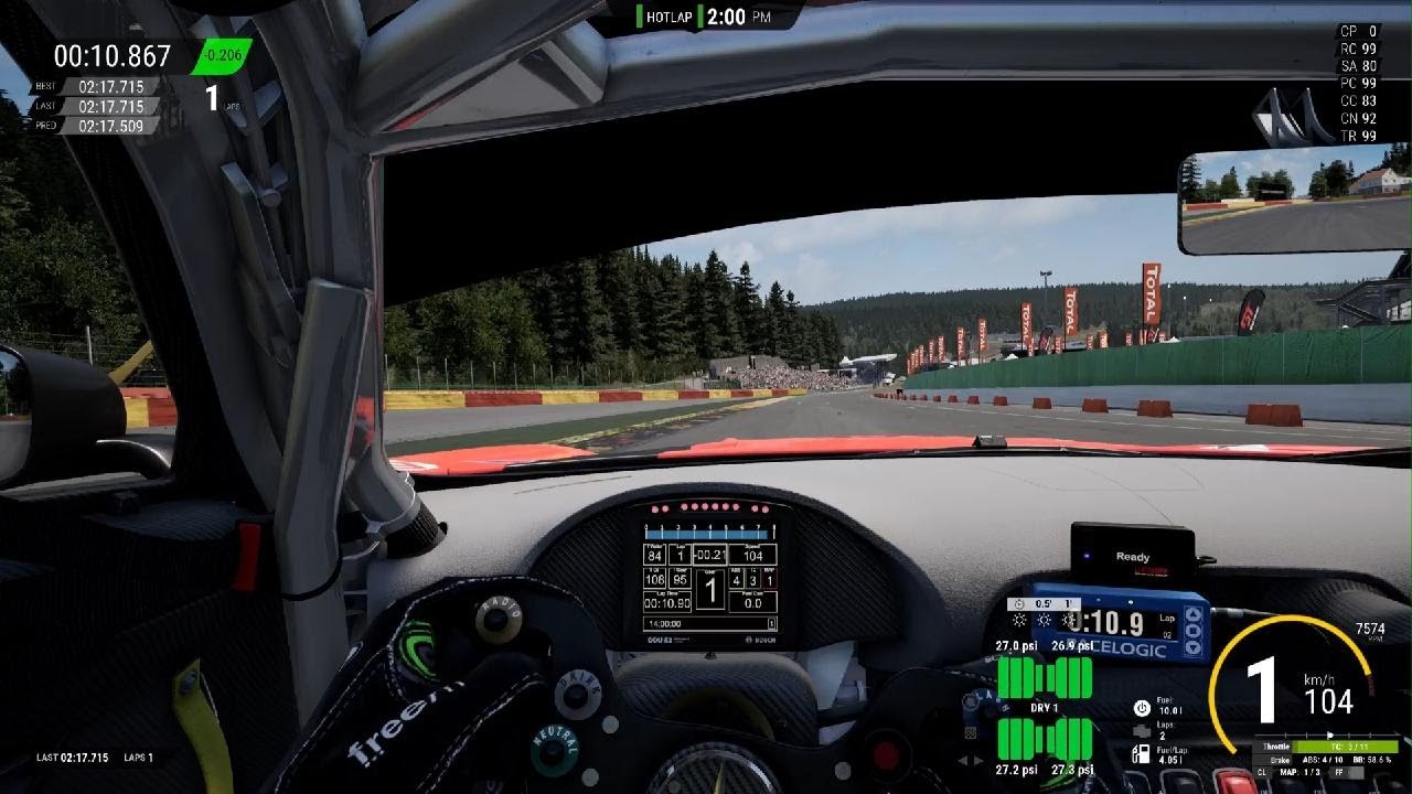 Assetto Corsa Competizione (PS5) - Mercedes AMG GT3 Evo @ Spa 2:17.295 + SETUP