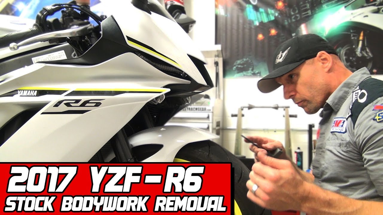 2017 Yamaha R6 Stock Bodywork Removal Tutorial from Sportbiketrackgear.com