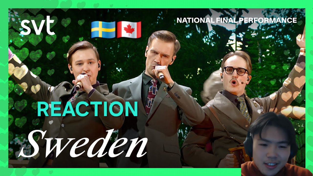 Canadian Reacts to KAJ - Bara Bada Bastu | Sweden | National Final Performance | Eurovision 2025