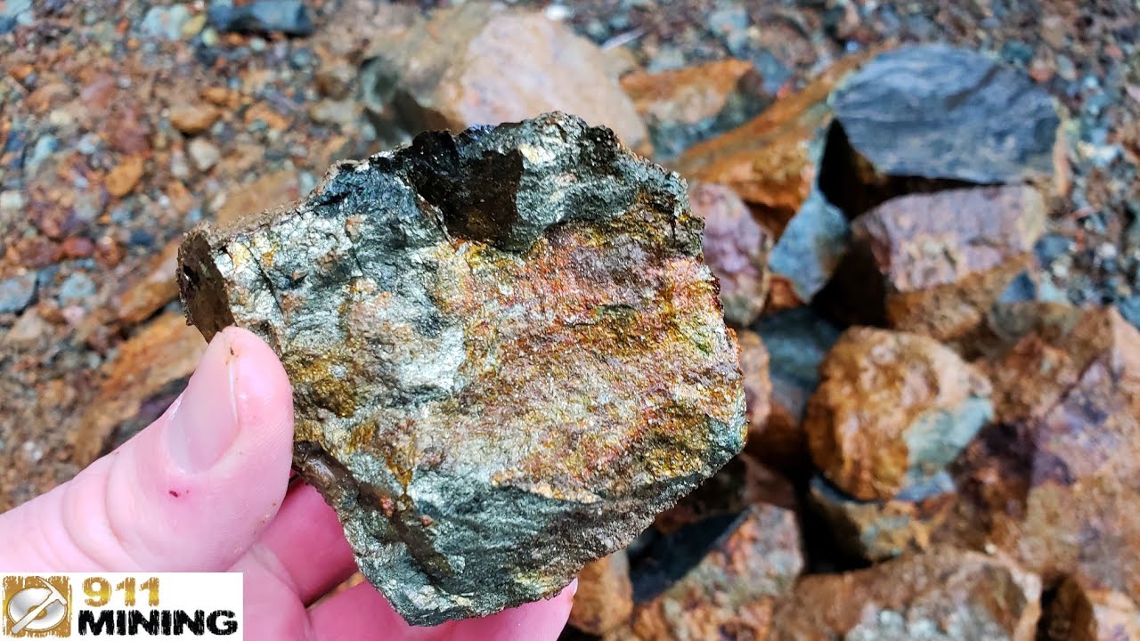 High Grade Au, Ag, Cu, Zn & Pb Ore Samples From Sorting A Mine Dump!