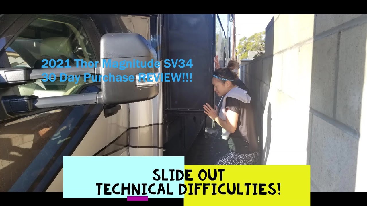 2021 Thor Magnitude Super C #F550. 30 Day Purchase Review. Lippert Slide Out Technical Difficulties!