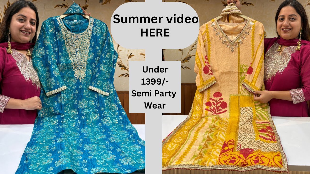 Summer video launch of semi party wear under 1399/-