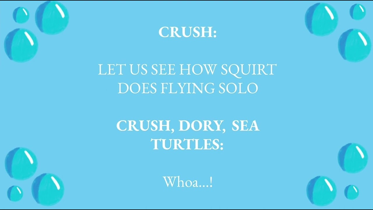 Go With The Flow Lyrics-Finding Nemo Jr.