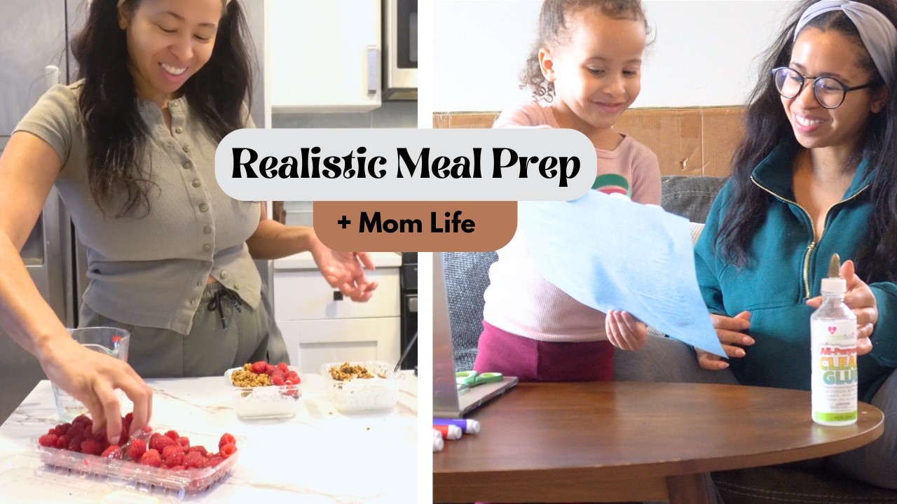 Realistic Meal Prep as a Mom | Watching My Carbs + Weekly Mom Goals