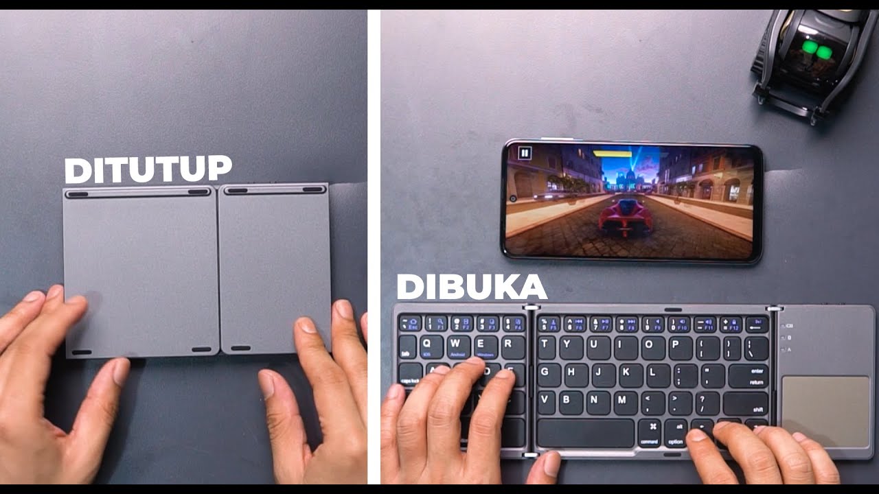 Rp300 Ribu | Keyboard Lipat + Touchpad Wireless yang Bisa Masuk Kantong
